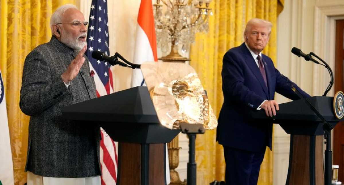 मोदी ट्रंप की मुलाकात में क्या बात हुई